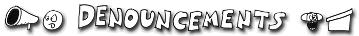 Denouncements banner